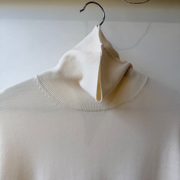 Suitsupply Off-White Merino Wool Turtleneck Sweater Men’s Size L D45 - Picture 7 of 9